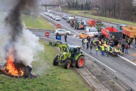Anger and demonstration of farmers in France