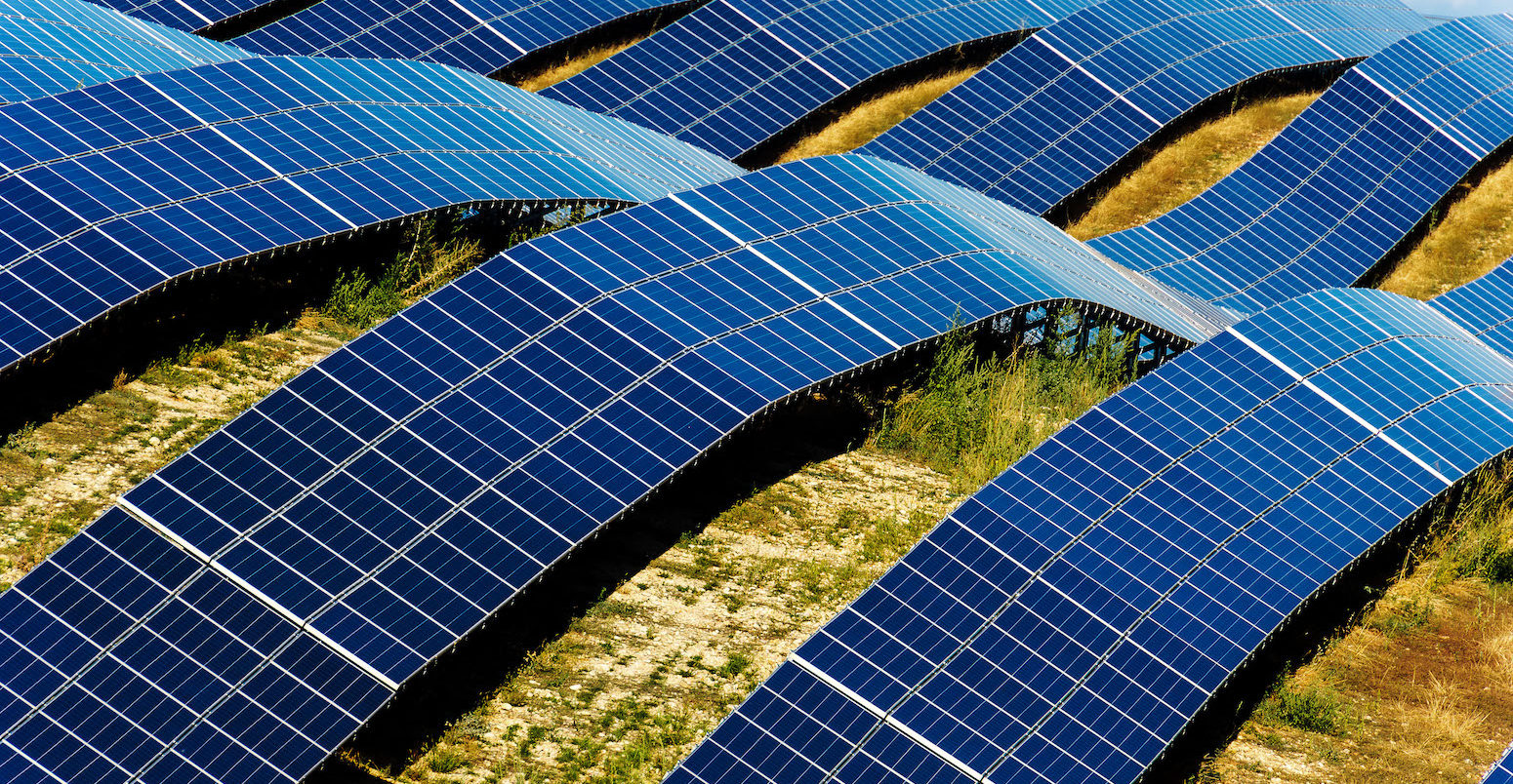 Les Mées Solar Farm, Puimichel, Alpes-de-Haute-Provence, France.