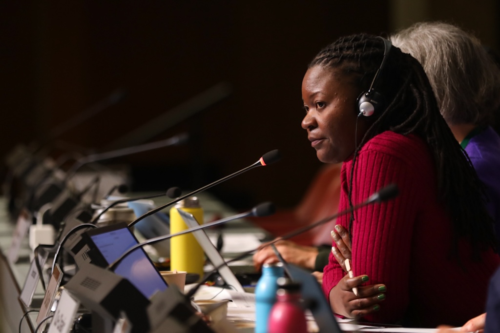 Martha Mphatso Kalemba from Malawi was the co-chair for the Committee of the Whole, tasked with making key recommendations on DSI for COP16. Credit: IISD/ENB / Kiara Worth.